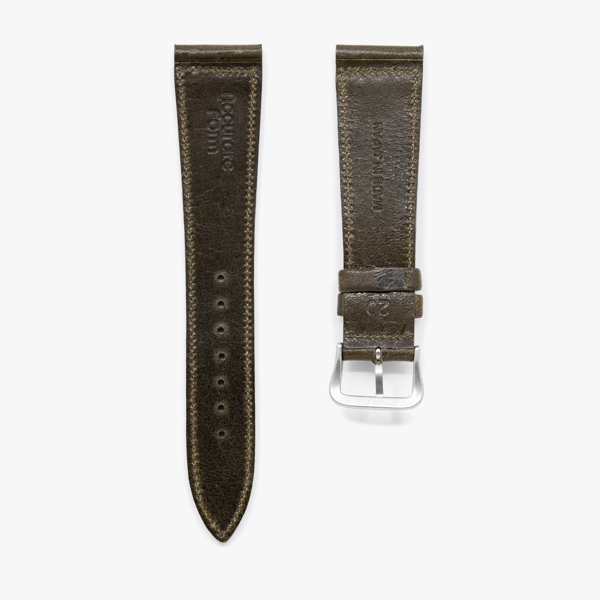 Accurate Form Japanese Cowhide Watch Strap - Time Curated