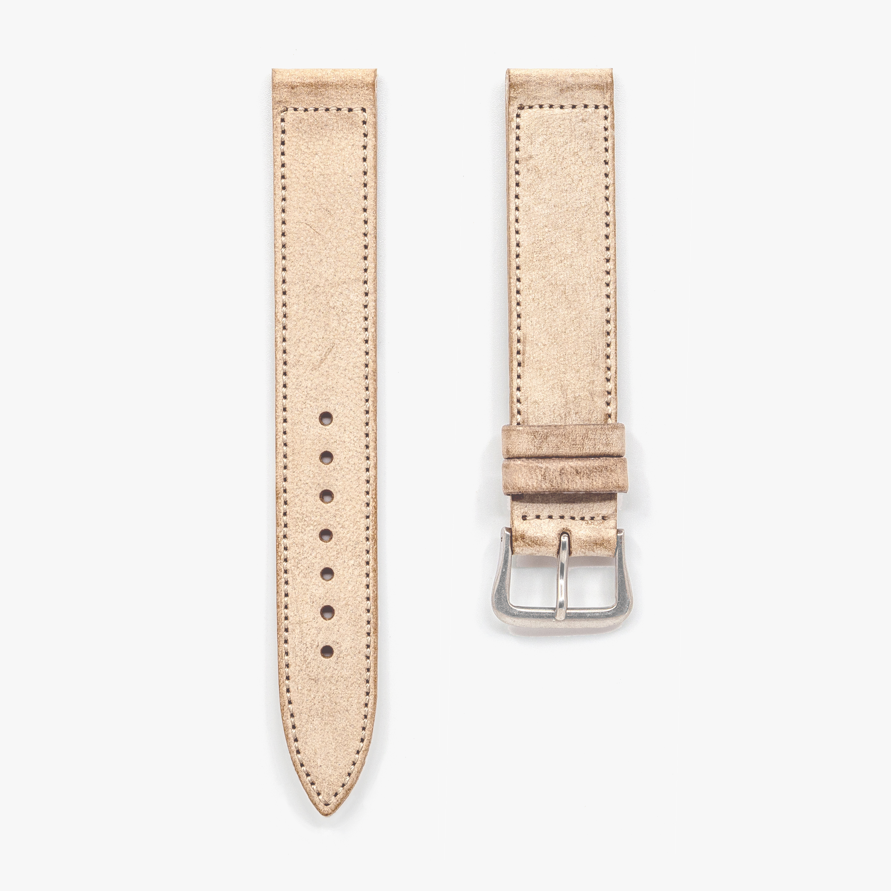 Italian Waxed Cowhide Watch Strap