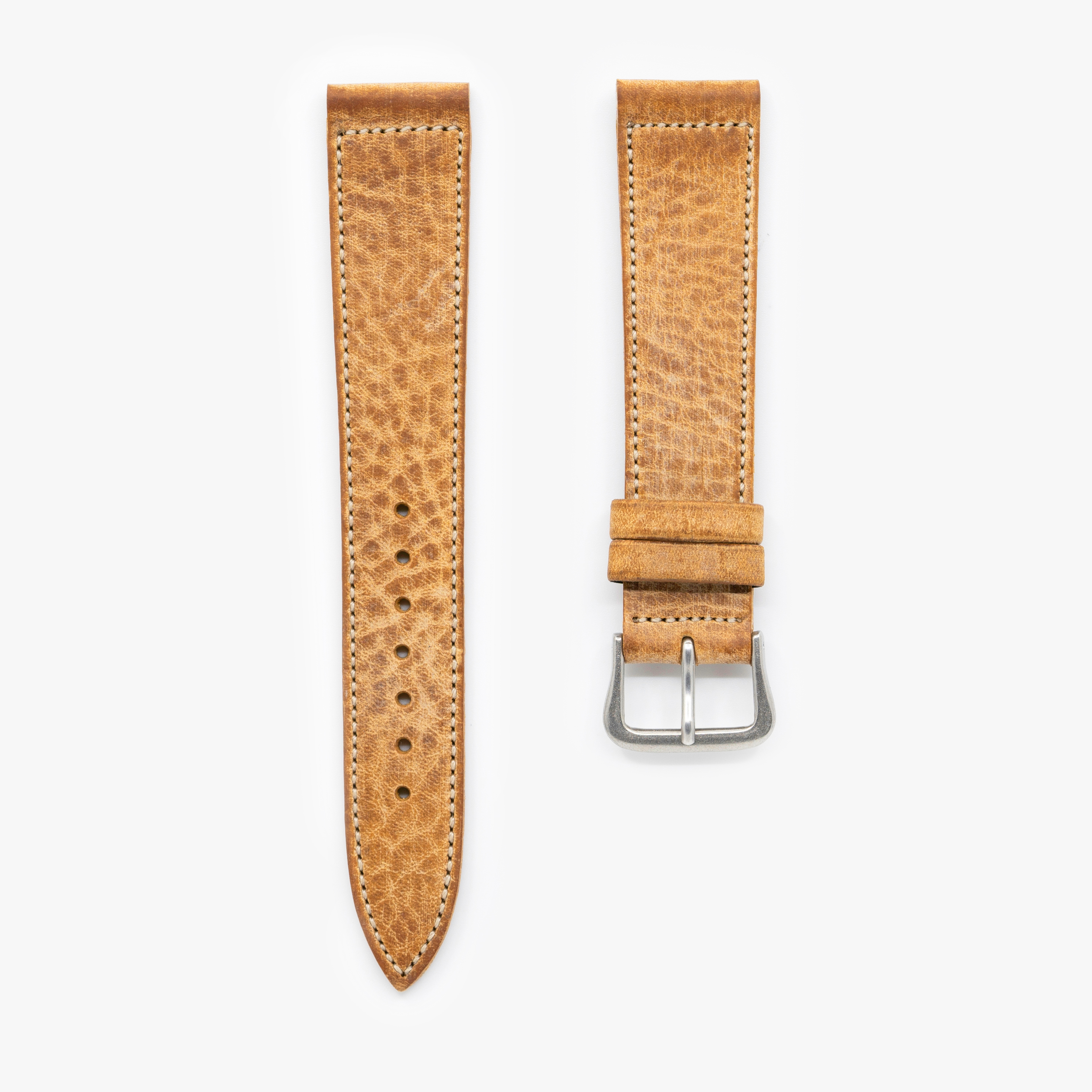Italian Waxed Cowhide Watch Strap