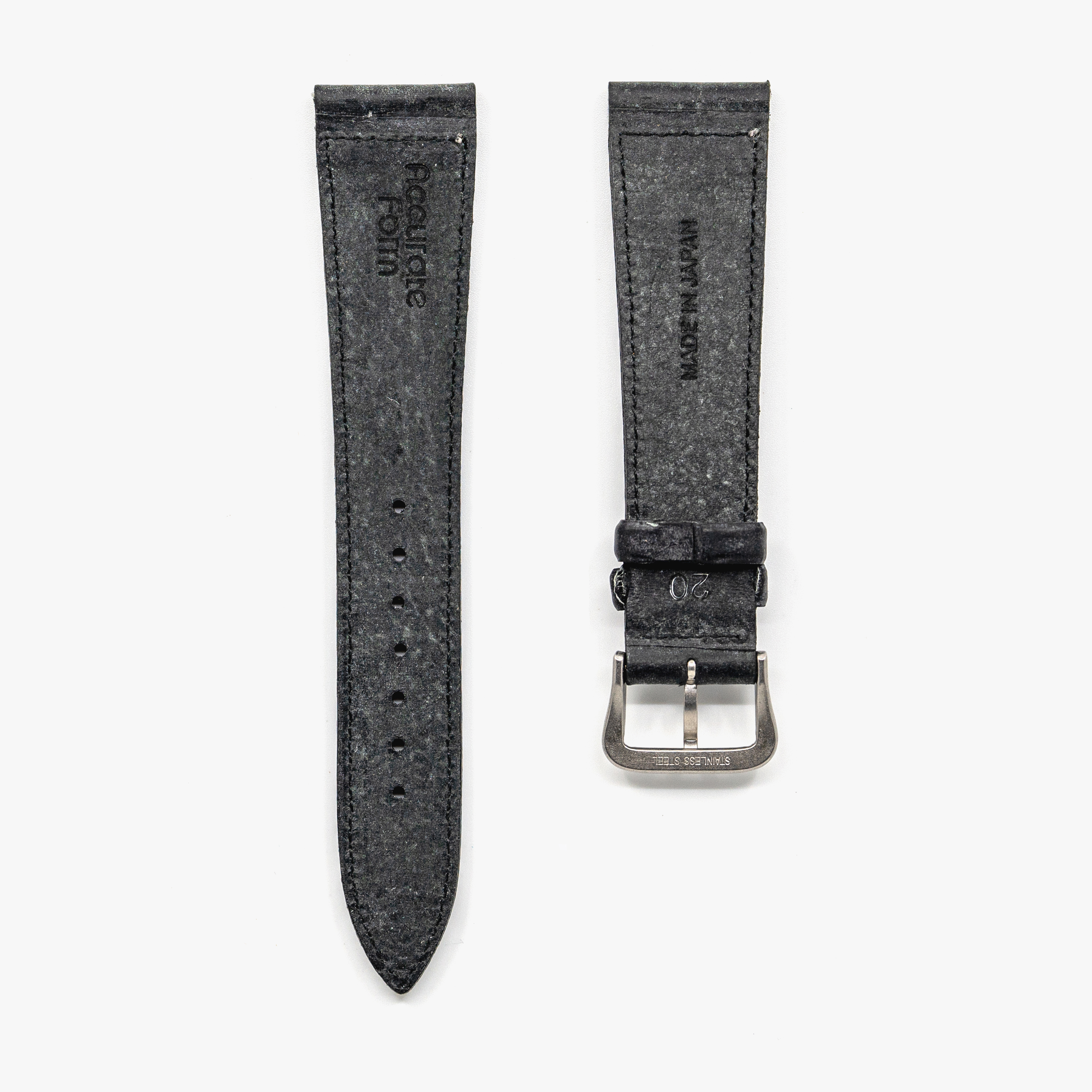 Italian Waxed Cowhide Watch Strap