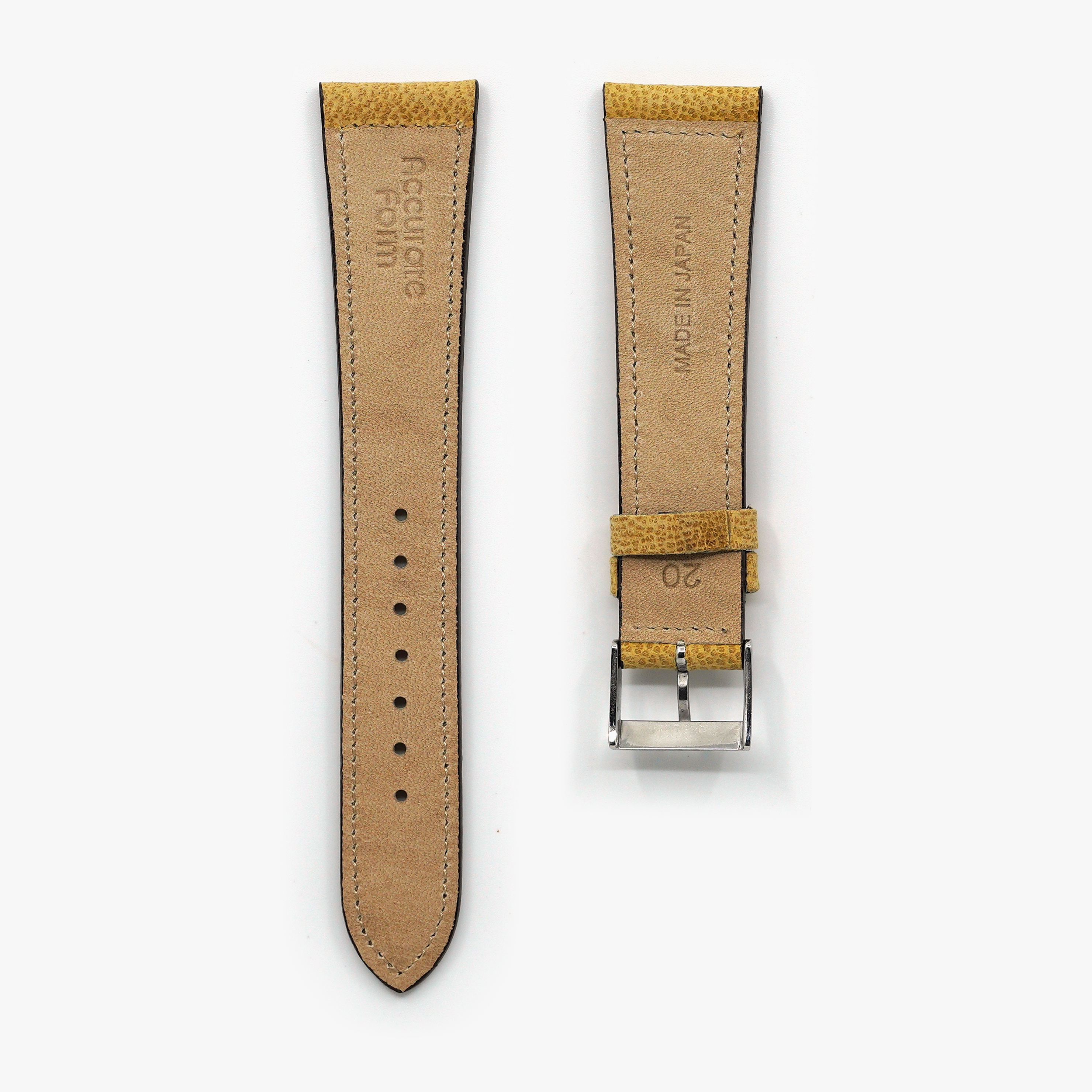 Camel Leather Watch Strap