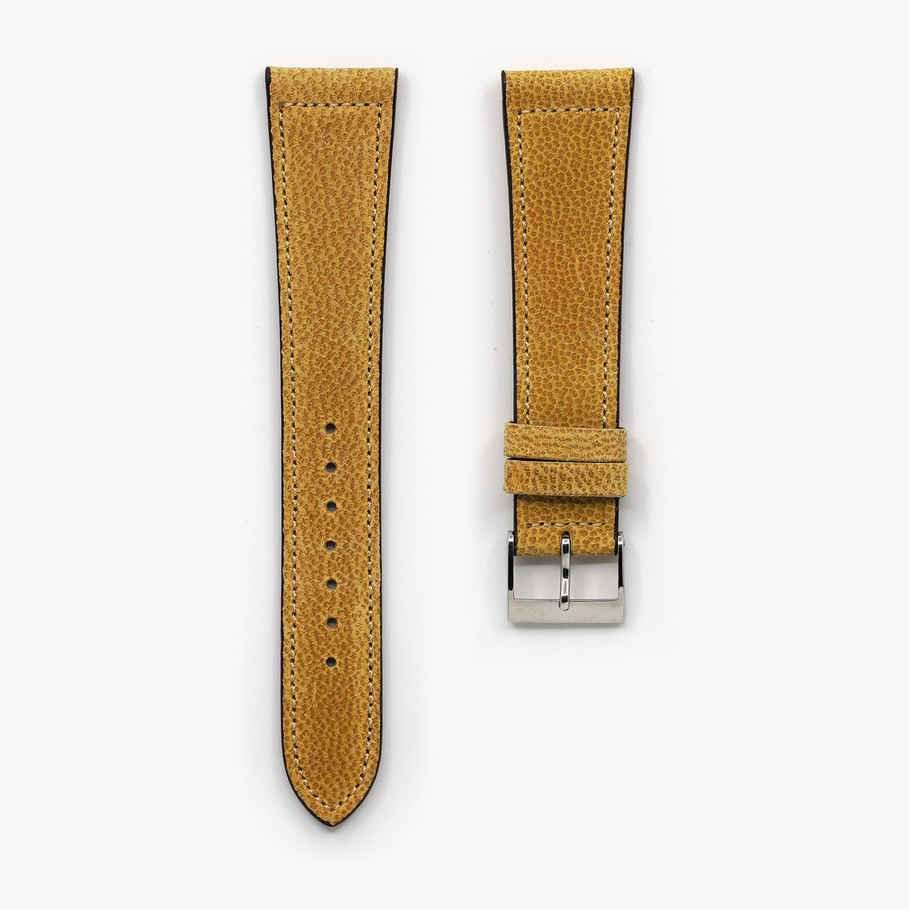 Camel Leather Watch Strap