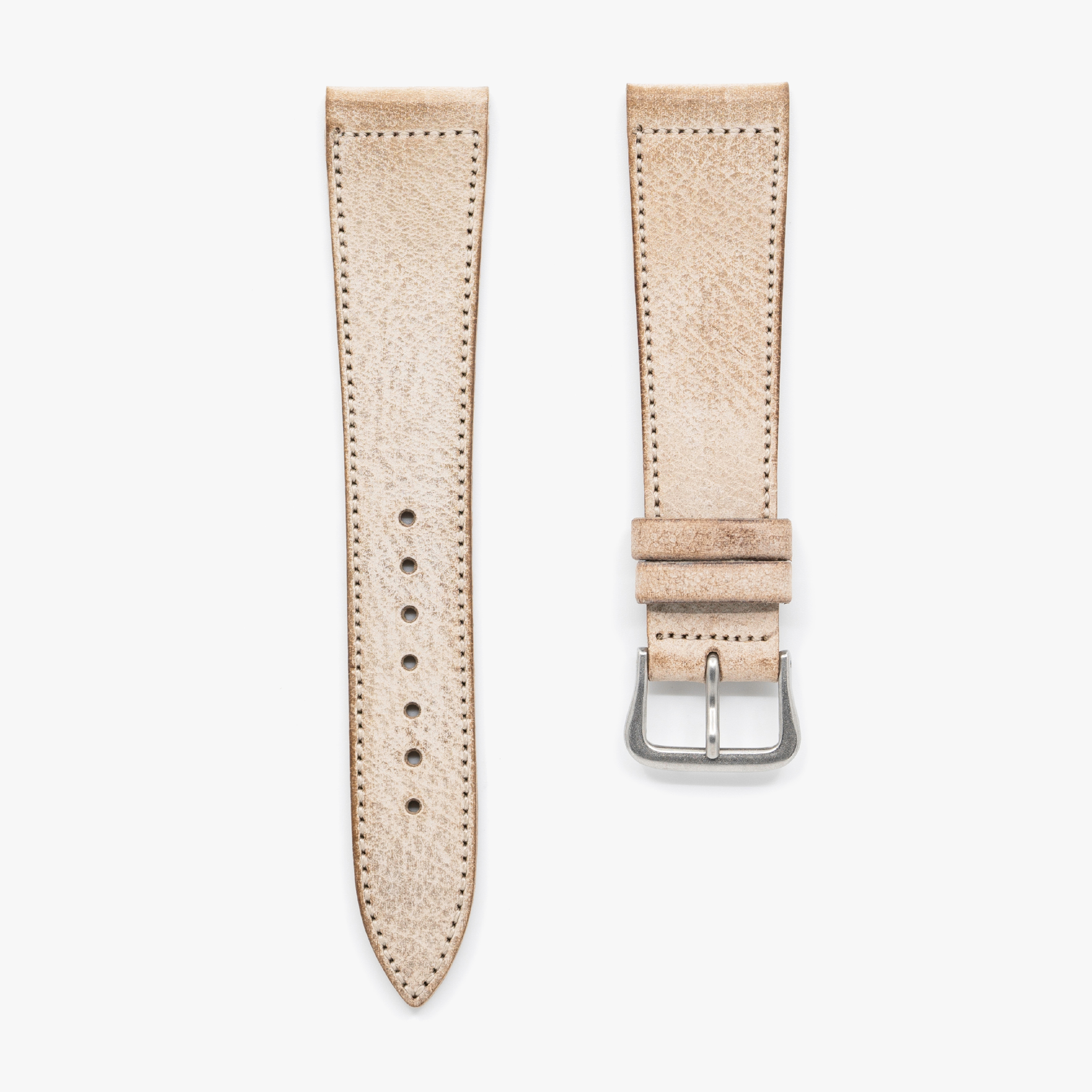 Italian Waxed Cowhide Watch Strap