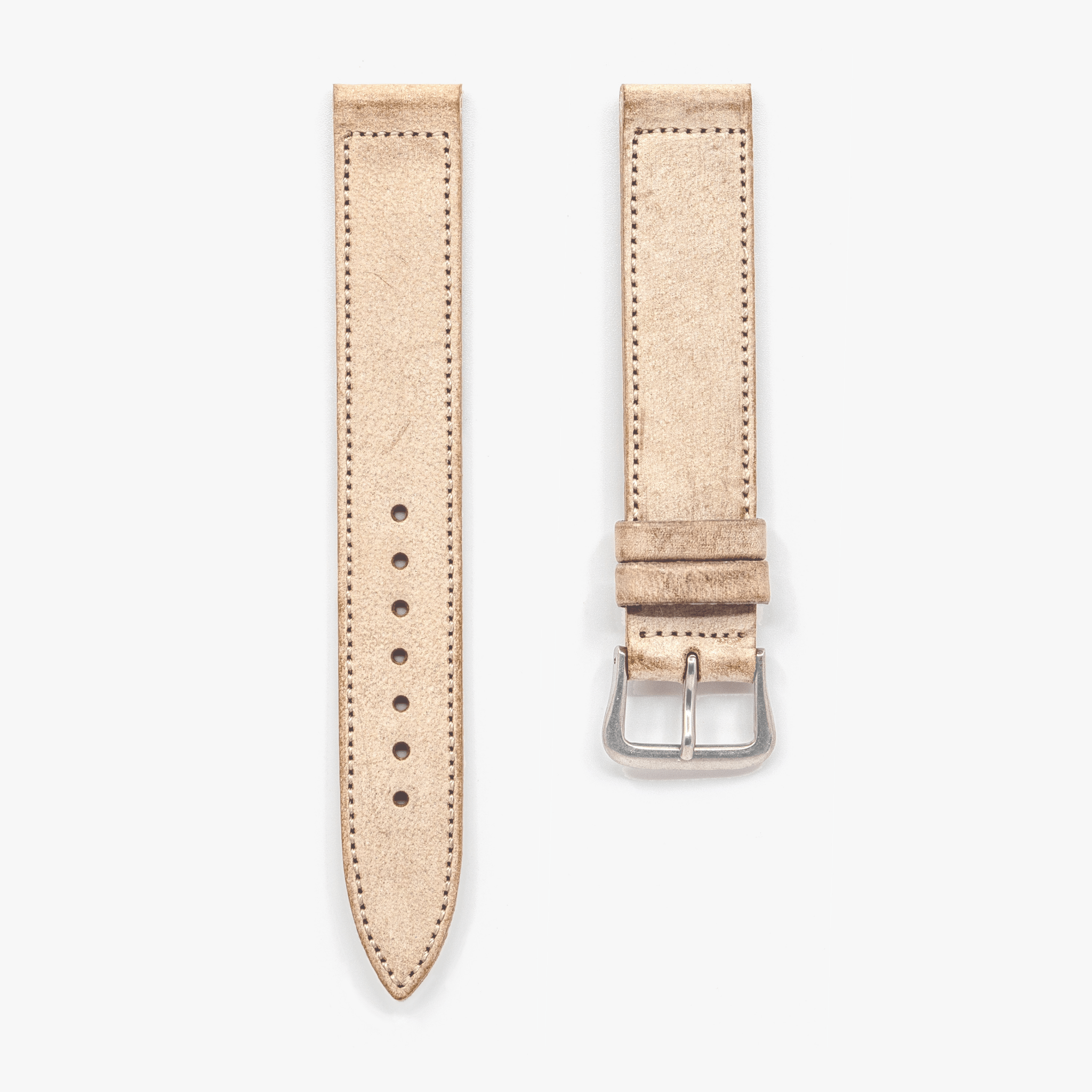 Accurate Form Italian Waxed Cowhide Watch Strap - Time Curated