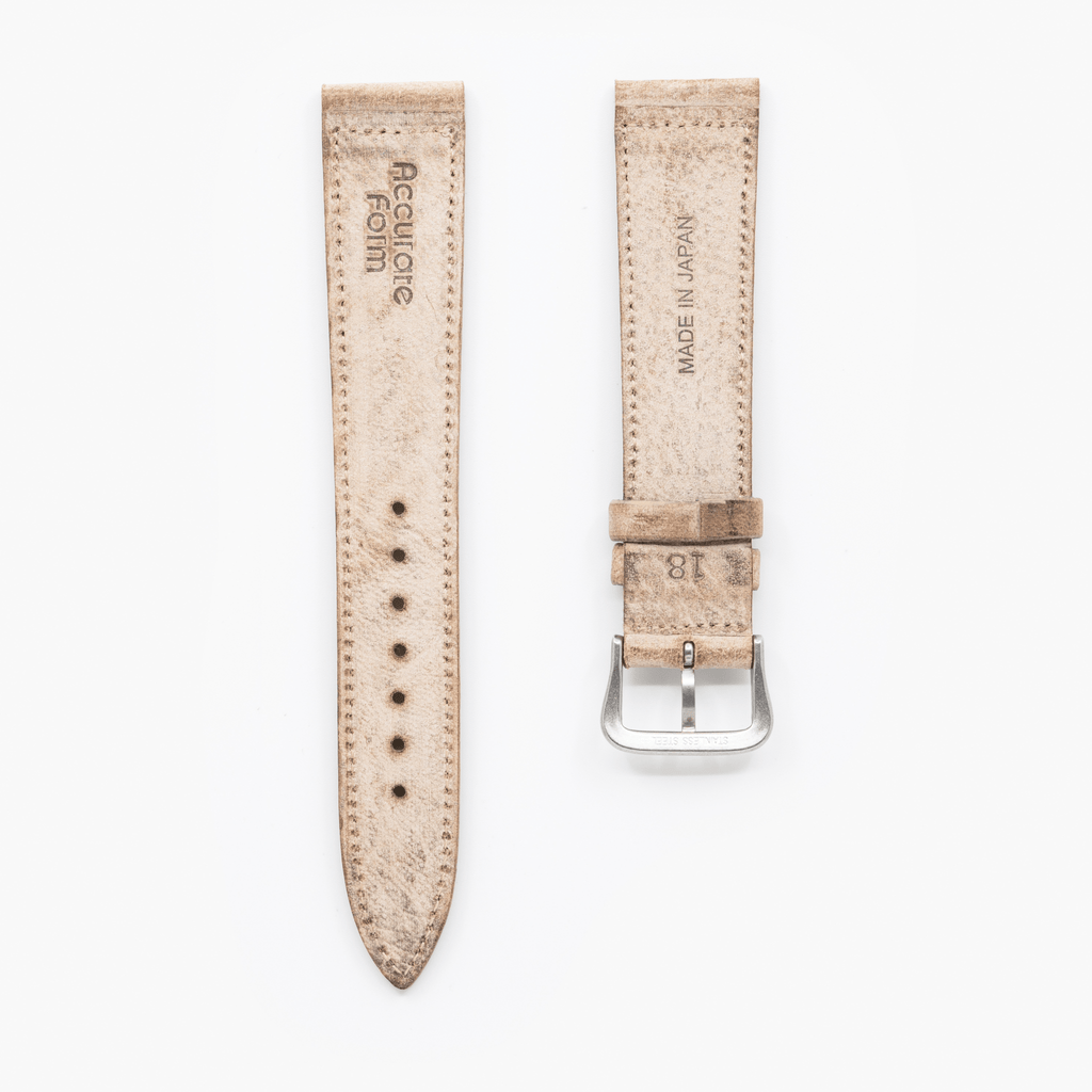 Accurate Form Italian Waxed Cowhide Watch Strap - Time Curated