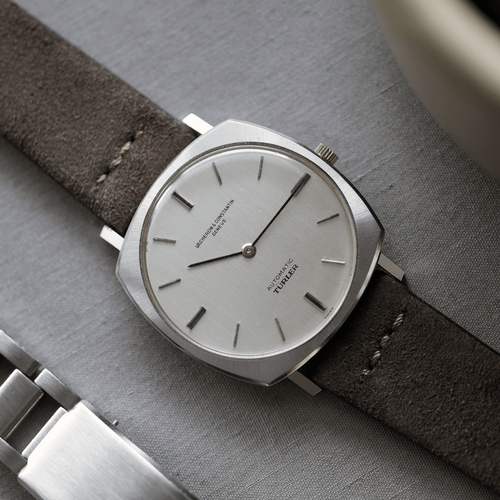 Accurate Form Kudu Suede Center Stitched Watch Strap - Time Curated